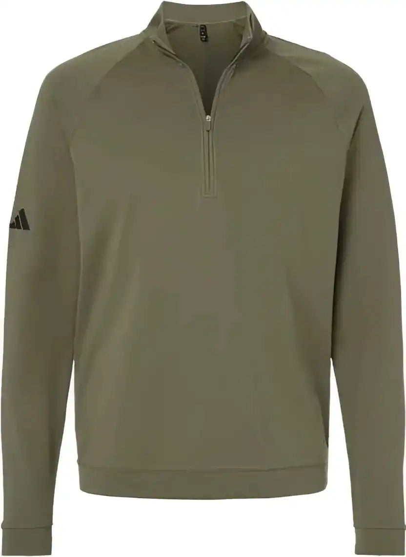 Adidas A598 Club Quarter Zip Pullover Olive Strata
