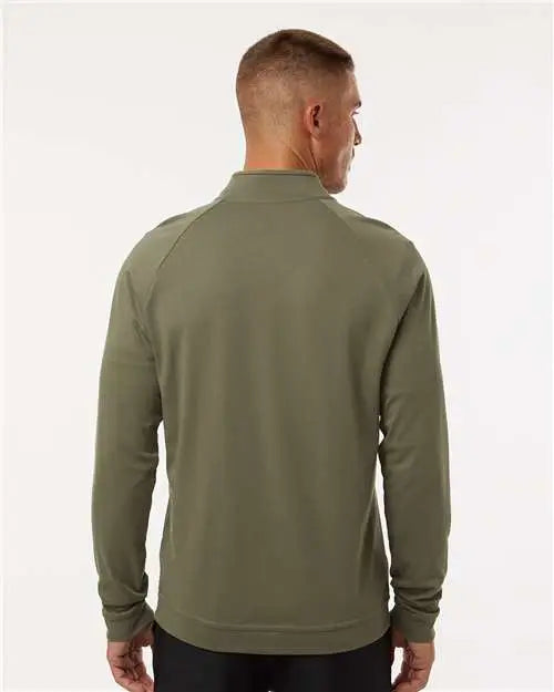 Adidas A598 Club Quarter-zip Pullover - Olive Strata