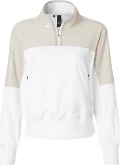 Adidas A601 Women’s Fleece Quarter-zip Pullover - Alumina