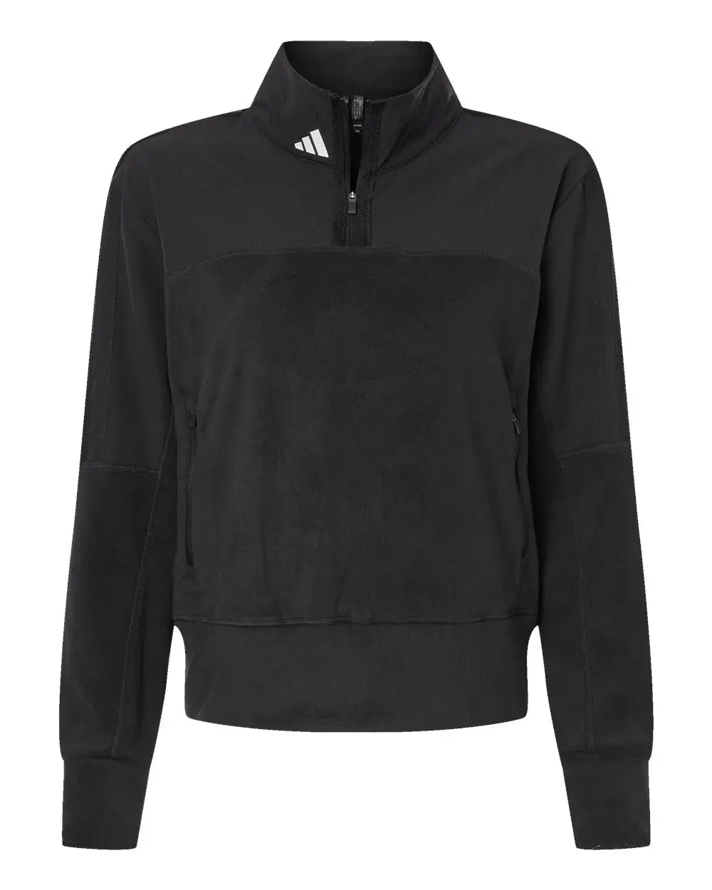 Adidas A601 Women’s Fleece Quarter-zip Pullover - Black