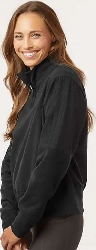 Adidas A601 Women’s Fleece Quarter Zip Pullover Black