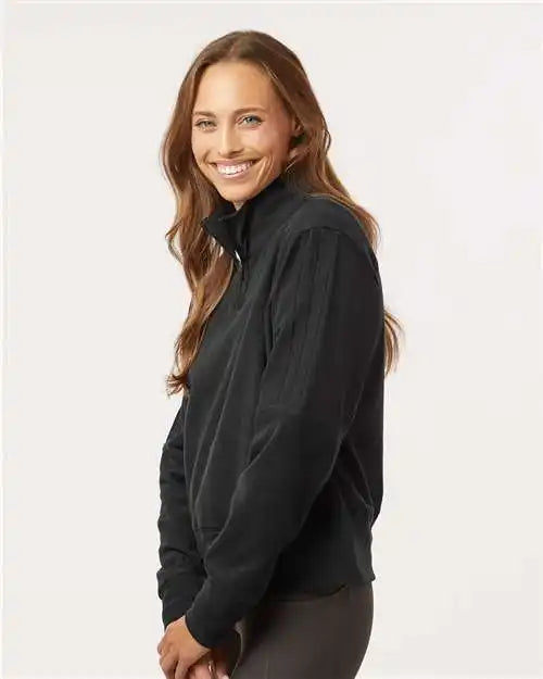 Adidas A601 Women’s Fleece Quarter-zip Pullover - Black