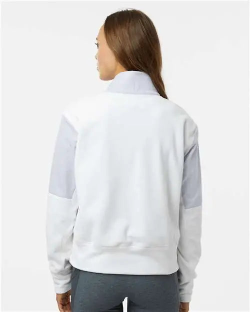 Adidas A601 Women’s Fleece Quarter-zip Pullover - Halo Blue