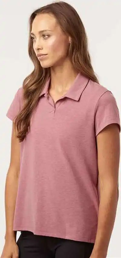 Adidas A690 Women’s Blend Polo - Pink Strata Melange