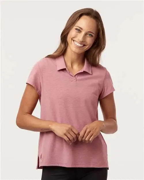 Adidas A690 Women’s Blend Polo - Pink Strata Melange