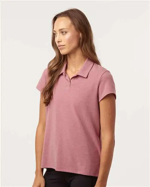 Adidas A690 Women’s Blend Polo - Pink Strata Melange