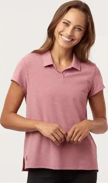 Adidas A690 Women’s Blend Polo - Pink Strata Melange