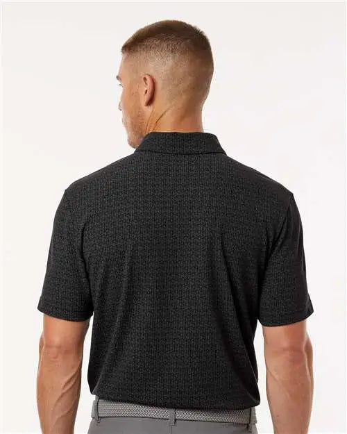Adidas A702 Printed Blend Polo - Black