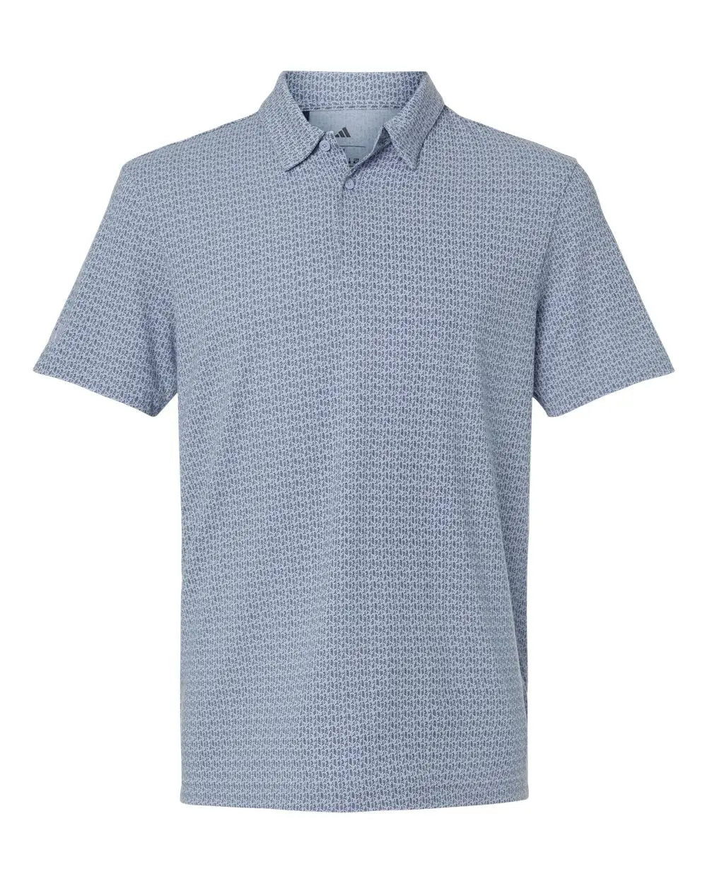 Adidas A702 Printed Blend Polo - Blue Dawn Melange - Adult s