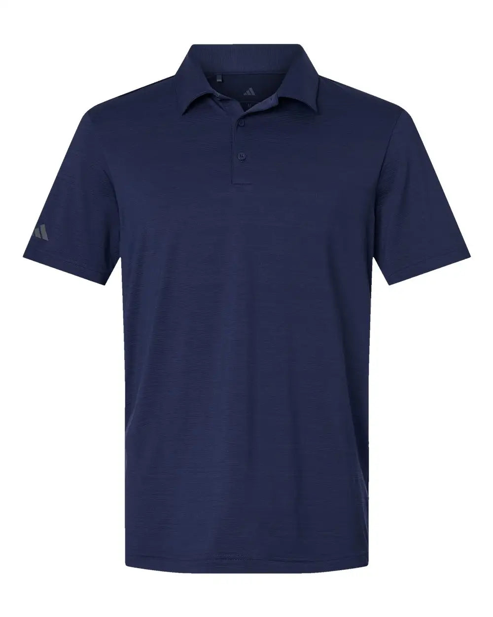 Adidas A704 Textured Stripe Polo - Dark Blue