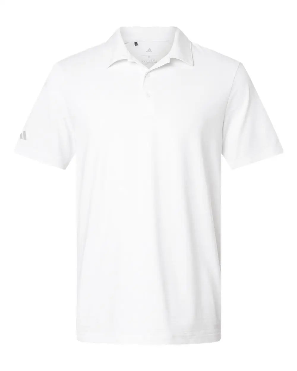 Adidas A704 Textured Stripe Polo - White - Adult s
