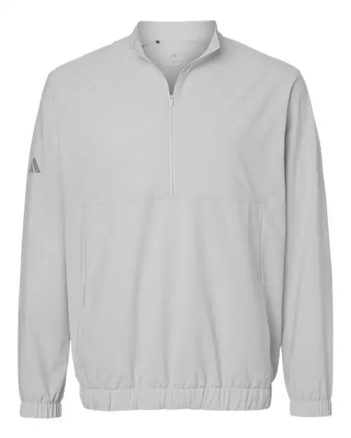 Adidas A705 Woven Half-zip Pullover - Gray