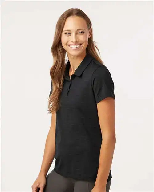 Adidas A707 Women’s Textured Stripe Polo - Black