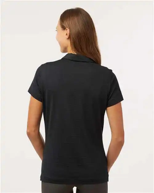 Adidas A707 Women’s Textured Stripe Polo - Black