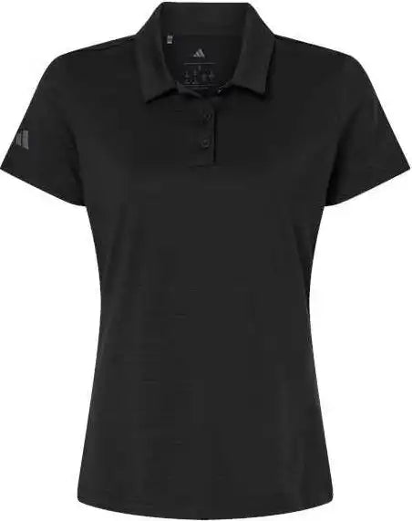 Adidas A707 Women’s Textured Stripe Polo - Black