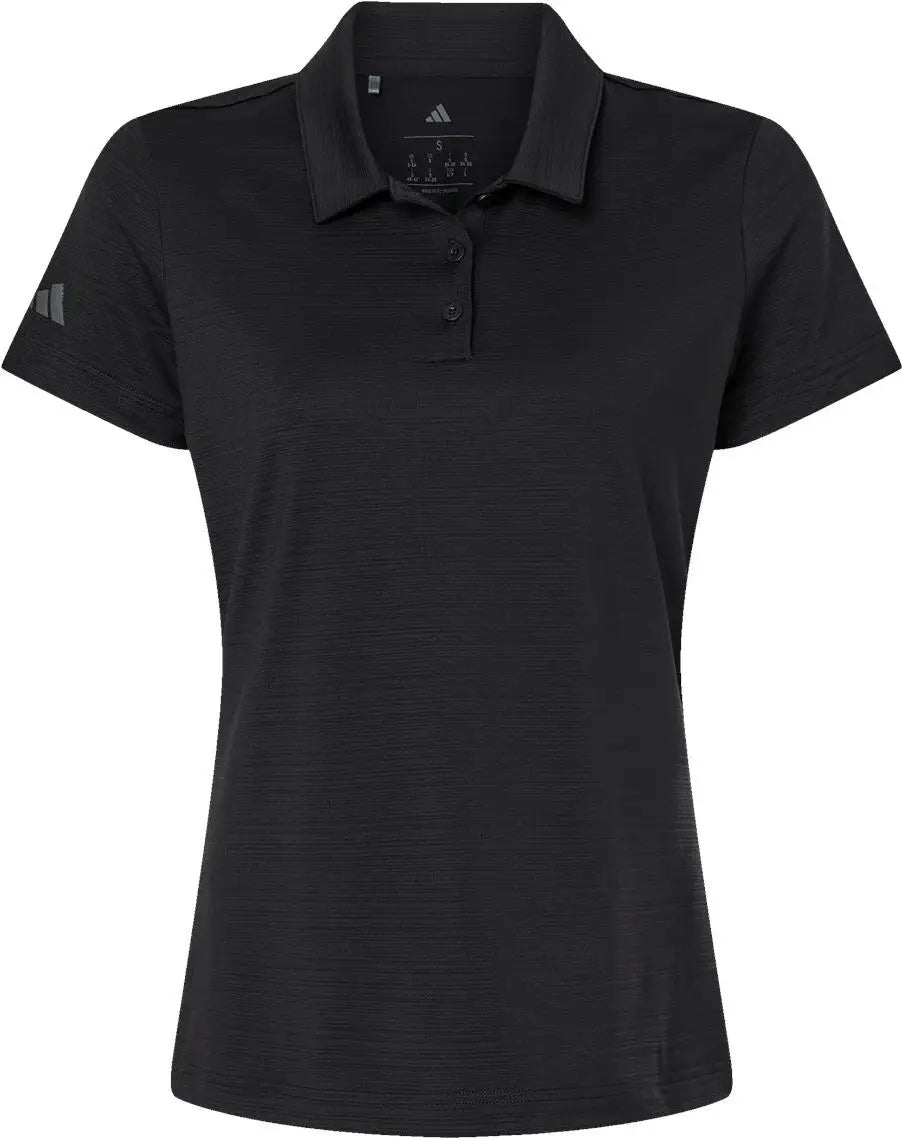 Adidas A707 Women’s Textured Stripe Polo - Black
