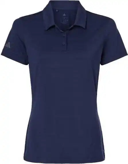 Adidas A707 Women’s Textured Stripe Polo - Dark Blue