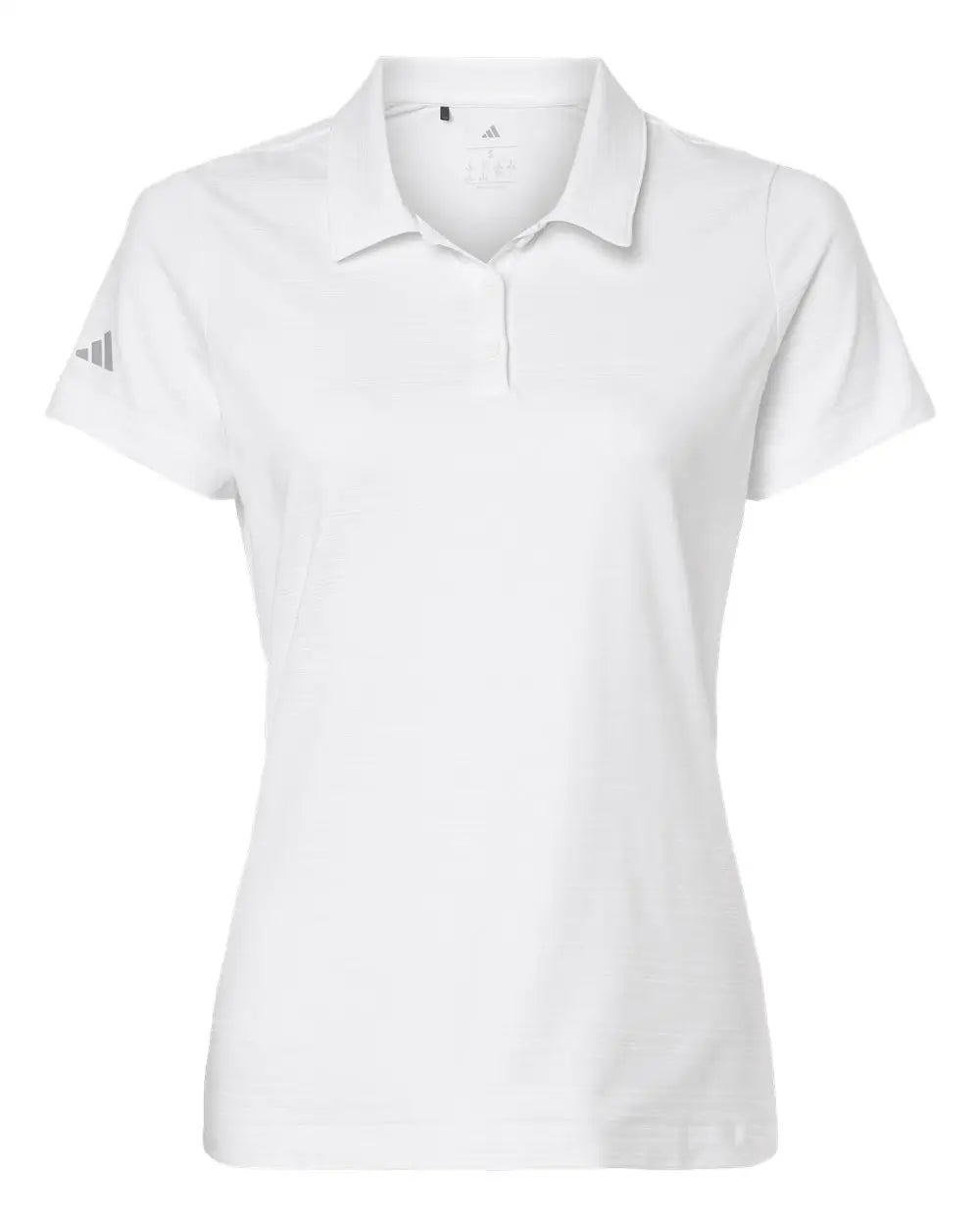 Adidas A707 Women’s Textured Stripe Polo - White