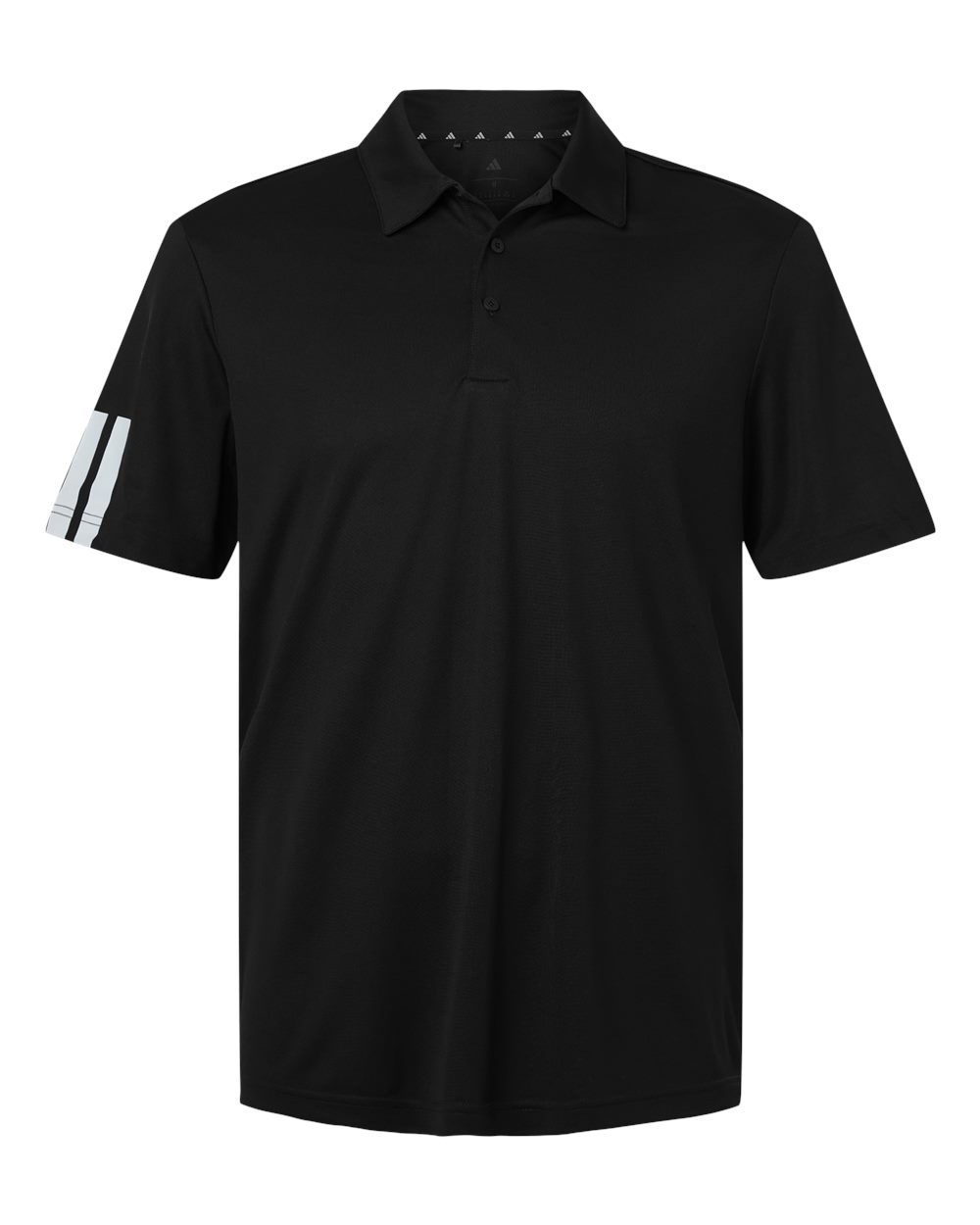 Adidas A719 Men’s Performance 3-stripes Climacool Polo - Black