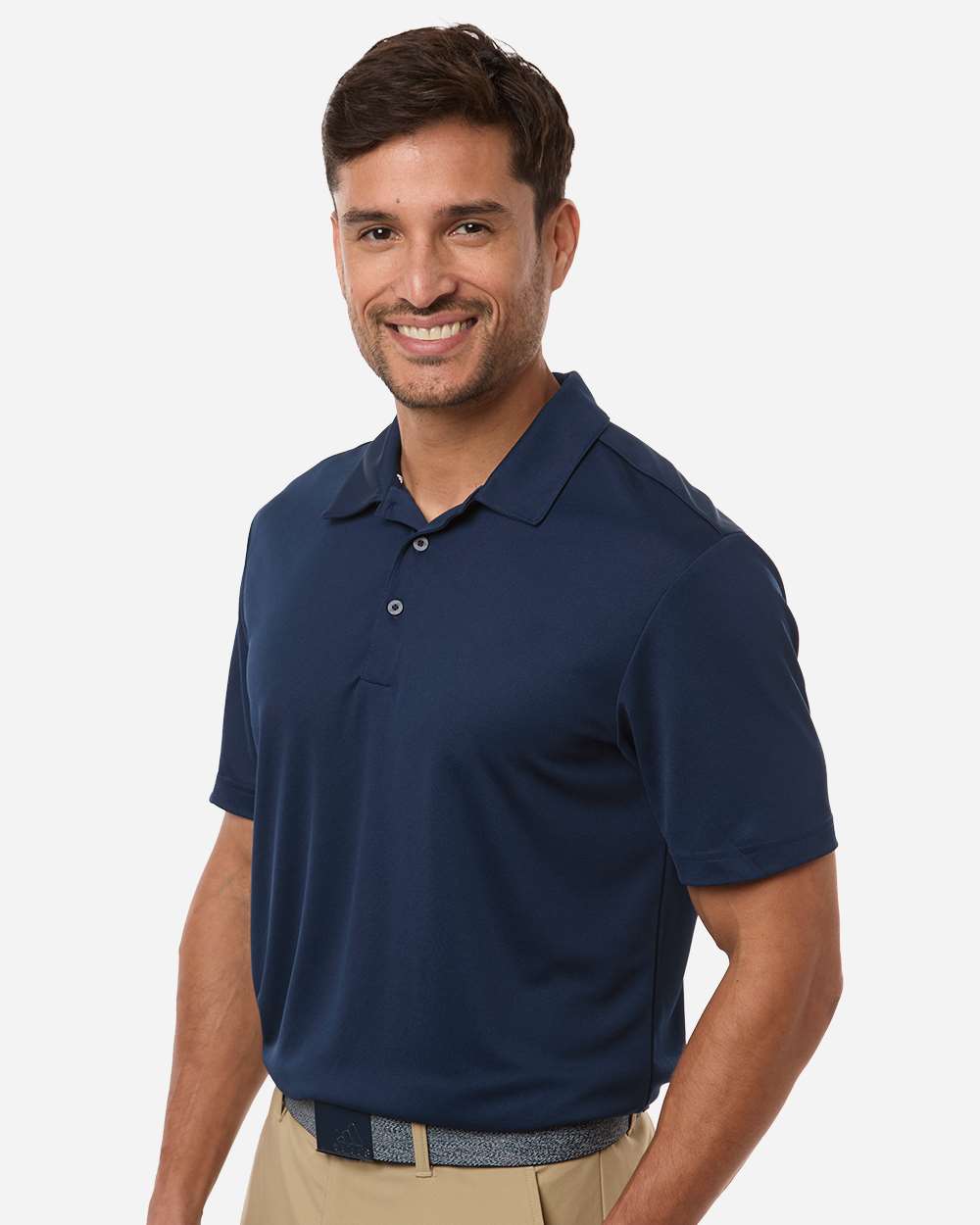Adidas A719 Men’s Performance 3-stripes Climacool Polo - Collegiate Navy