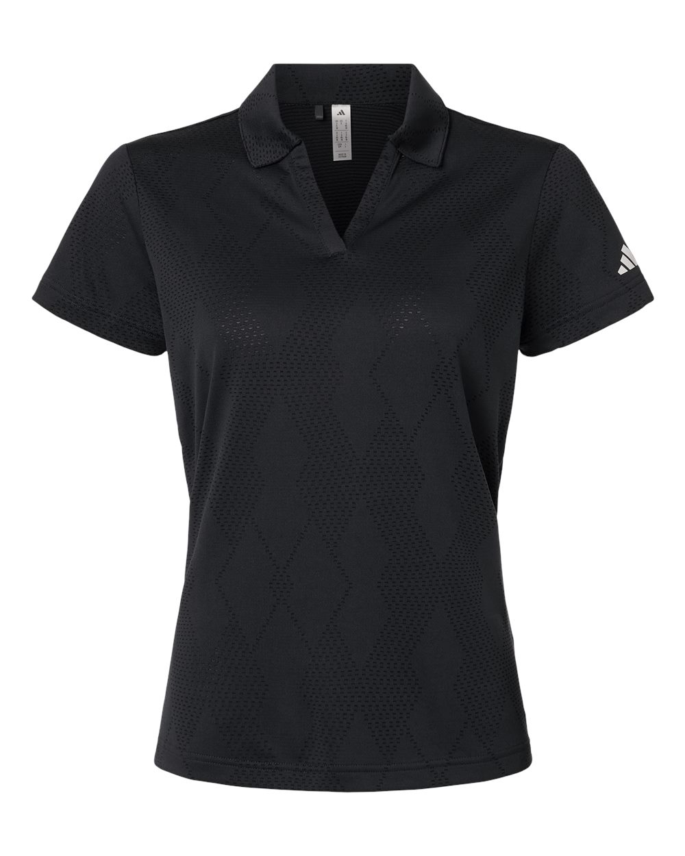 Adidas A727 Women’s Textured Jacquard Polo - Carbon