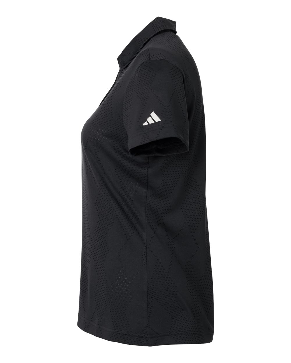 Adidas A727 Women’s Textured Jacquard Polo - Carbon