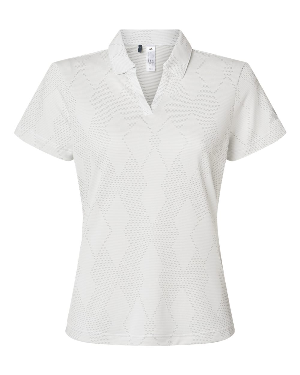 Adidas A727 Women’s Textured Jacquard Polo - White