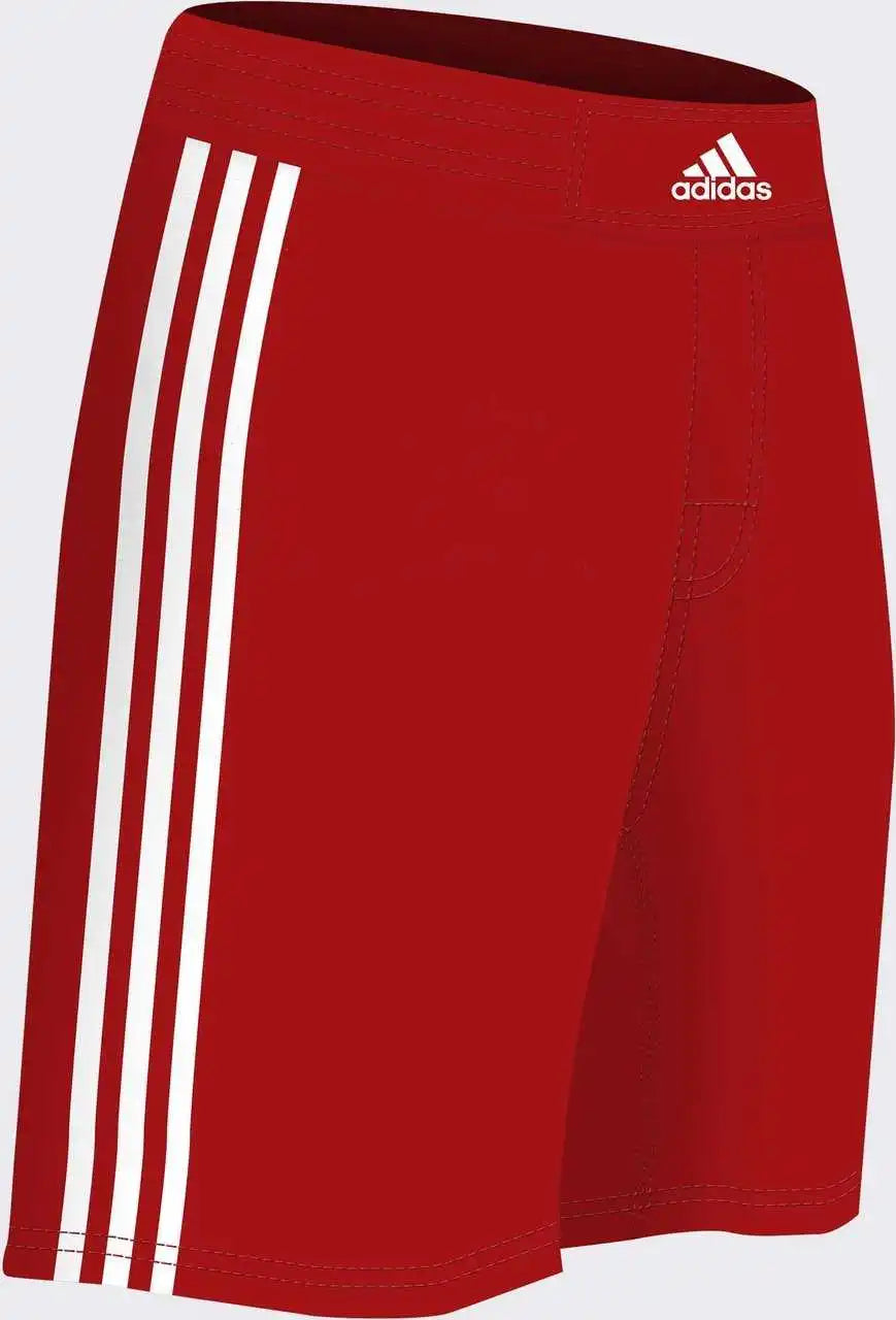 Adidas Aa201s Grappling Wrestling Shorts - Red White