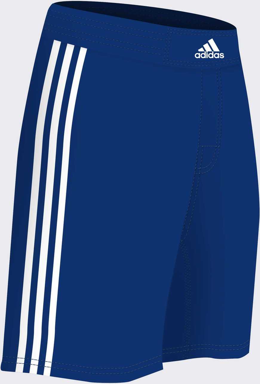 Adidas Aa201s Grappling Wrestling Shorts - Royal White