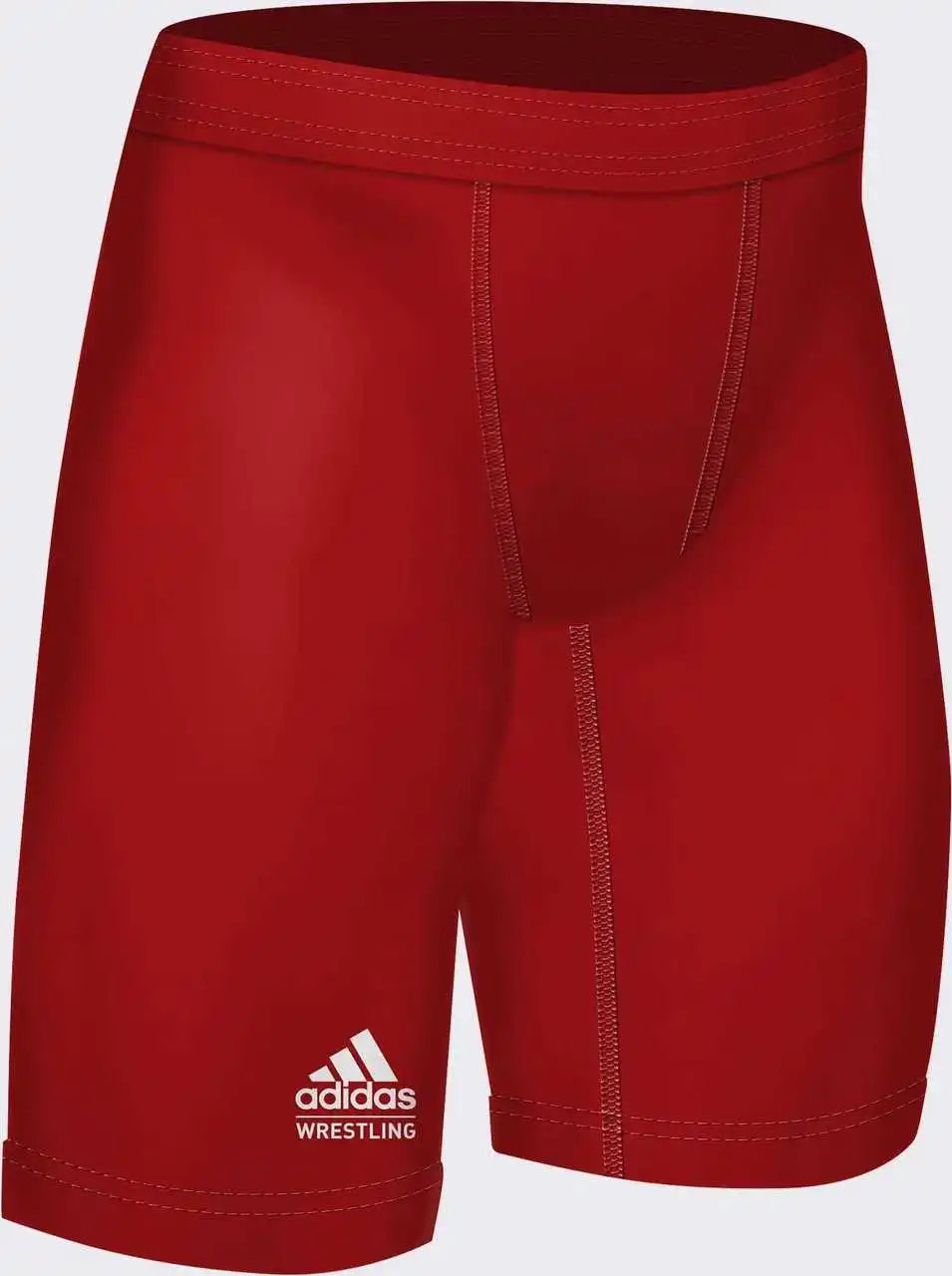Adidas Aa301s Compression Wrestling Shorts - Red