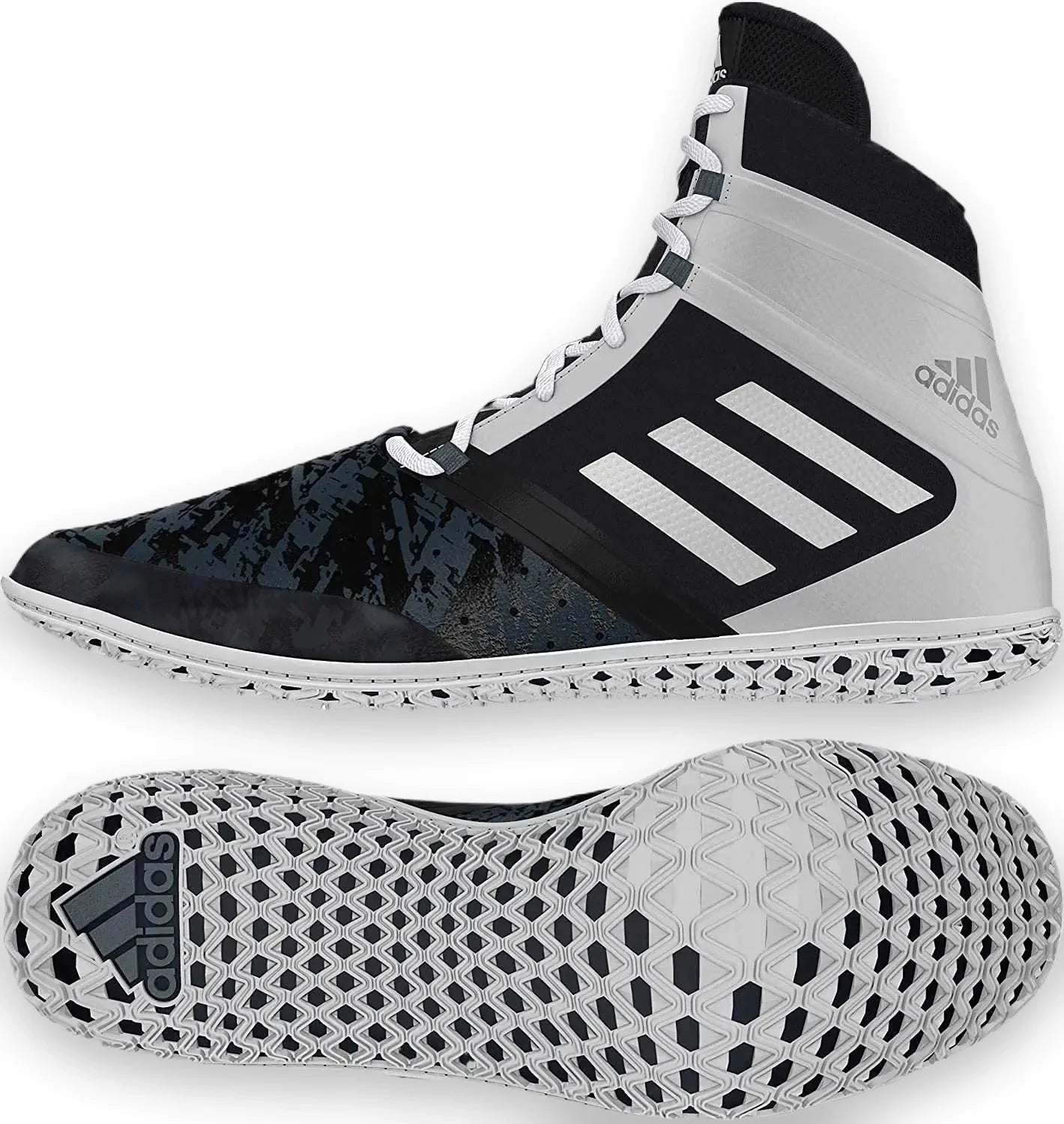 Adidas Ac7491 Impact Wrestling Shoes - Black Silver