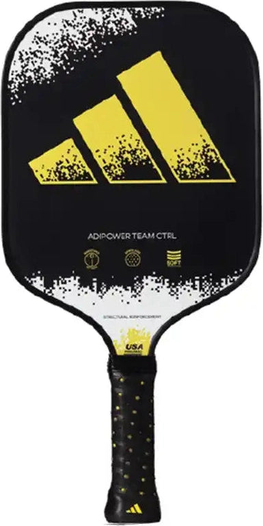 Adidas Adipower Team Ctrl Pickleball Paddle - Yellow Black