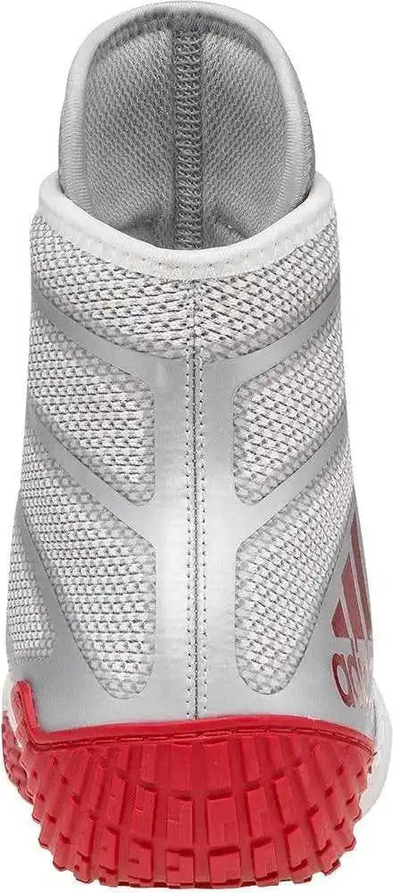 Adidas Adizero Varner Wrestling Shoes - White Red - 7.5