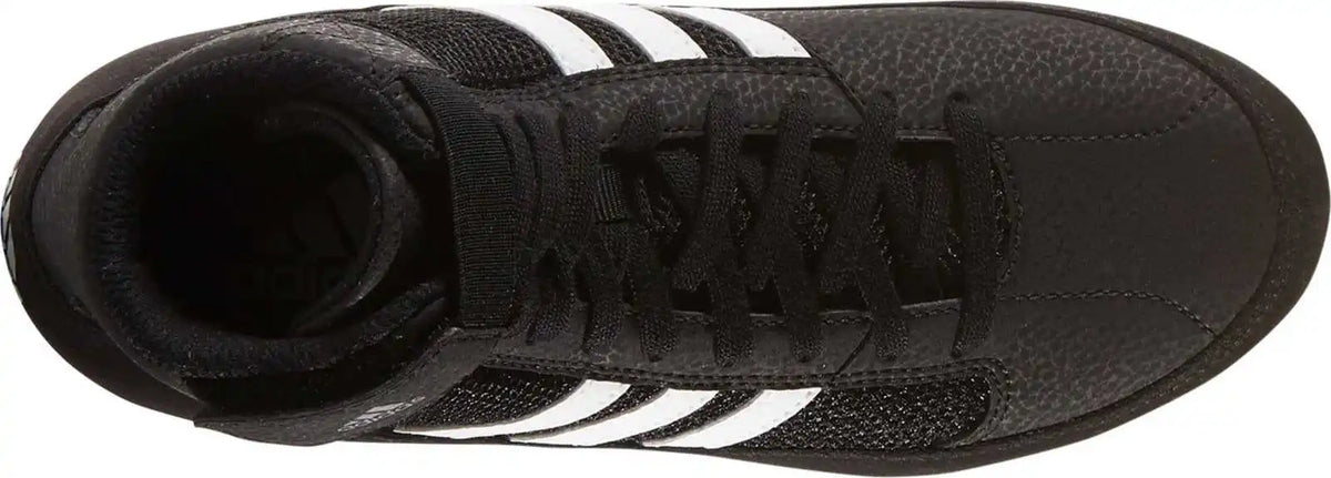 Adidas Aq3327 Youth Hvc Wrestling Shoe - Black White - 1