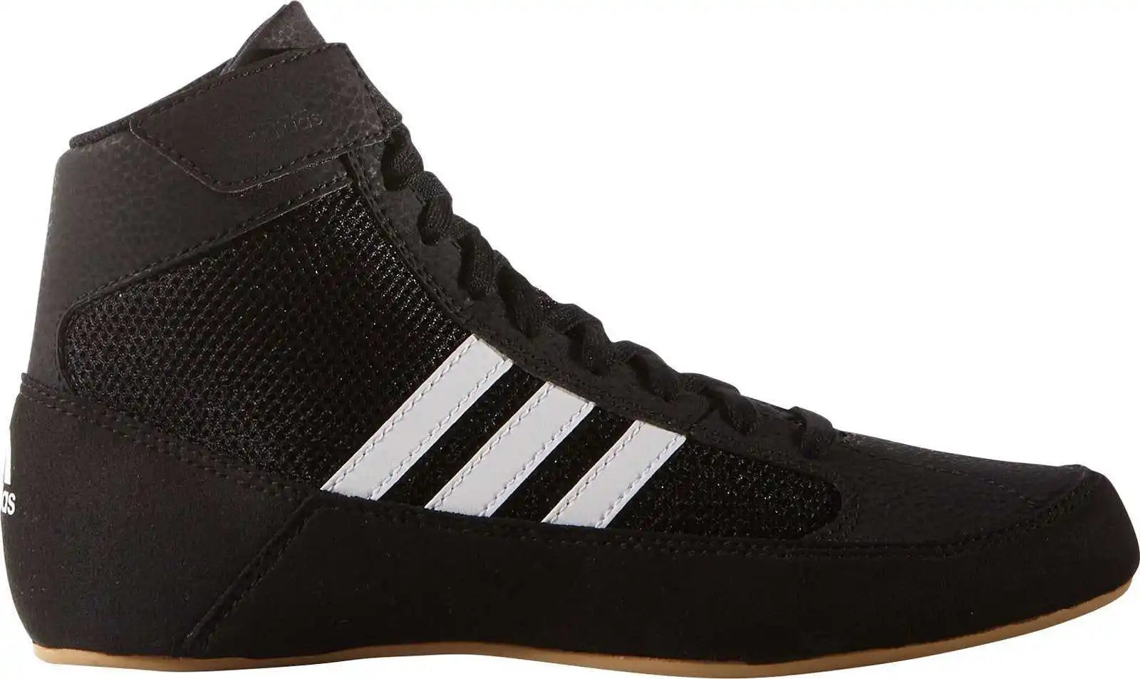 Adidas Aq3327 Youth Hvc Wrestling Shoe - Black White - 1