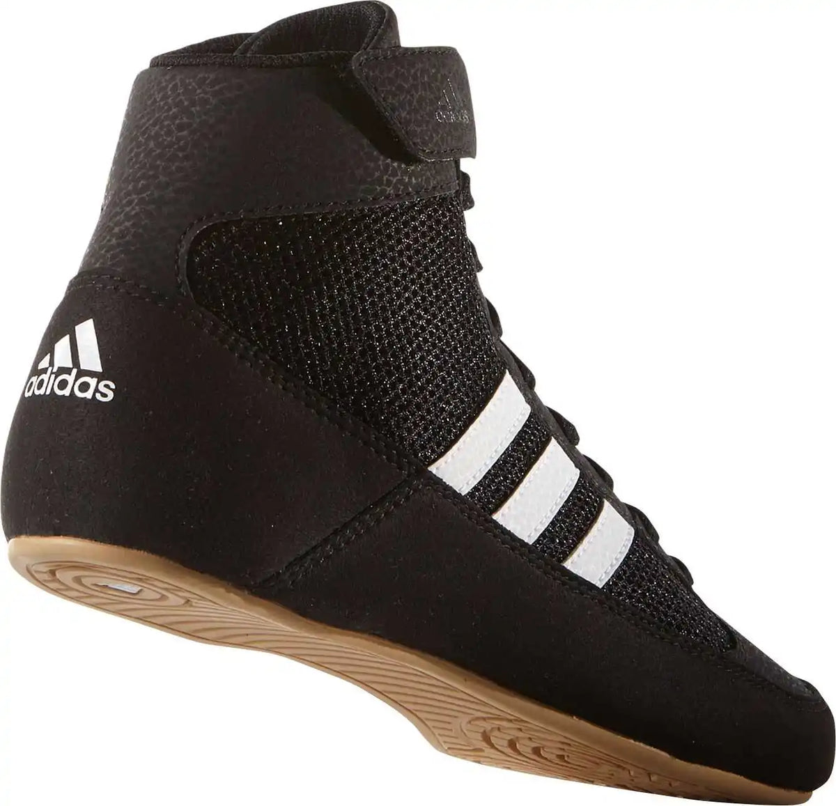 Adidas Aq3327 Youth Hvc Wrestling Shoe - Black White - 1