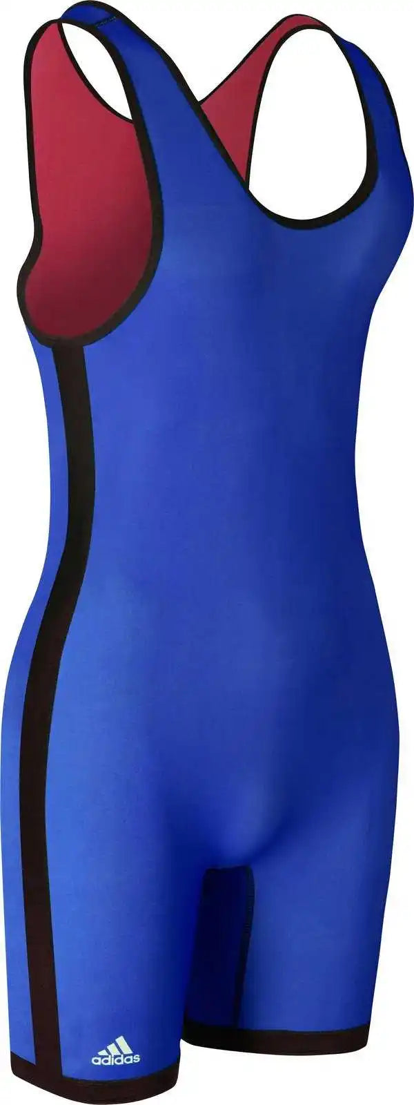 Adidas As103r Red Royal Reversible Wrestling Singlet