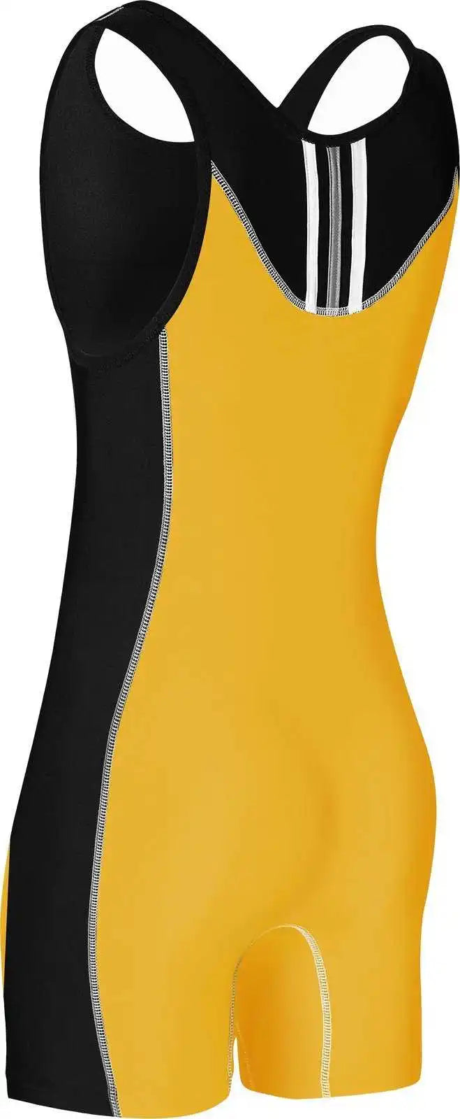 Adidas As107s Wrestling Singlet - Athletic Gold Black