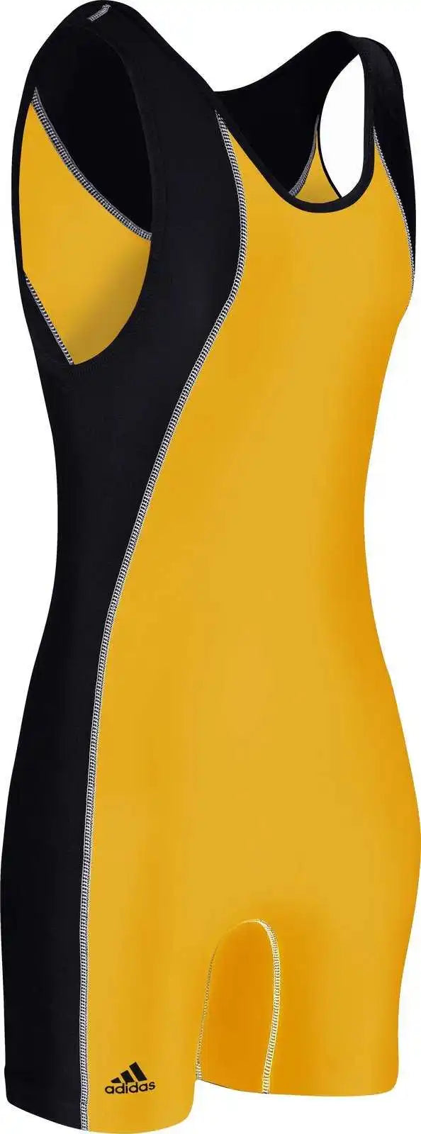 Adidas As107s Wrestling Singlet - Athletic Gold Black