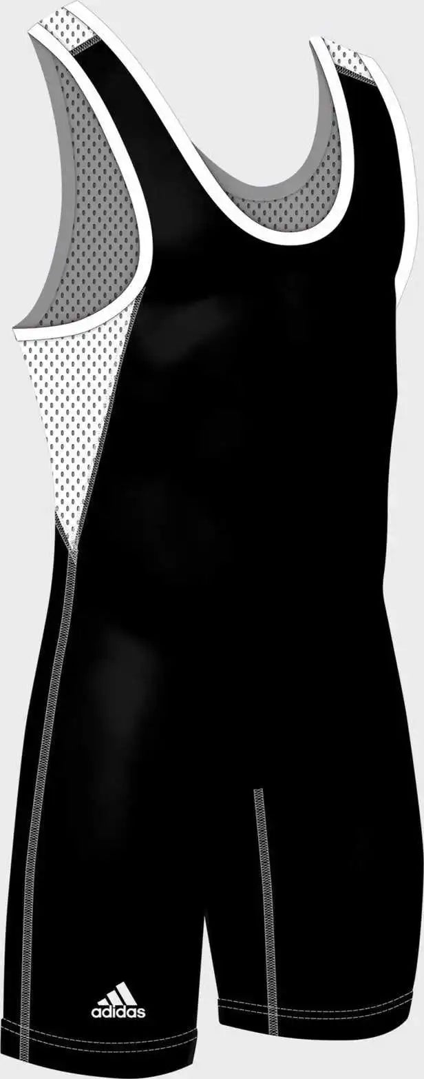 Adidas As115s Climacool Wrestling Singlet - Black White