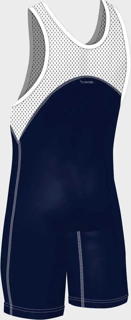 Adidas As115s Climacool Wrestling Singlet - Navy White
