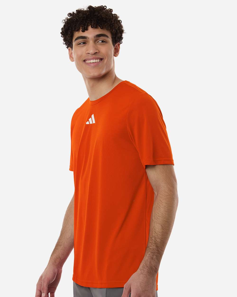 Adidas At101 Men’s Pregame T-shirt - Collegiate Orange White