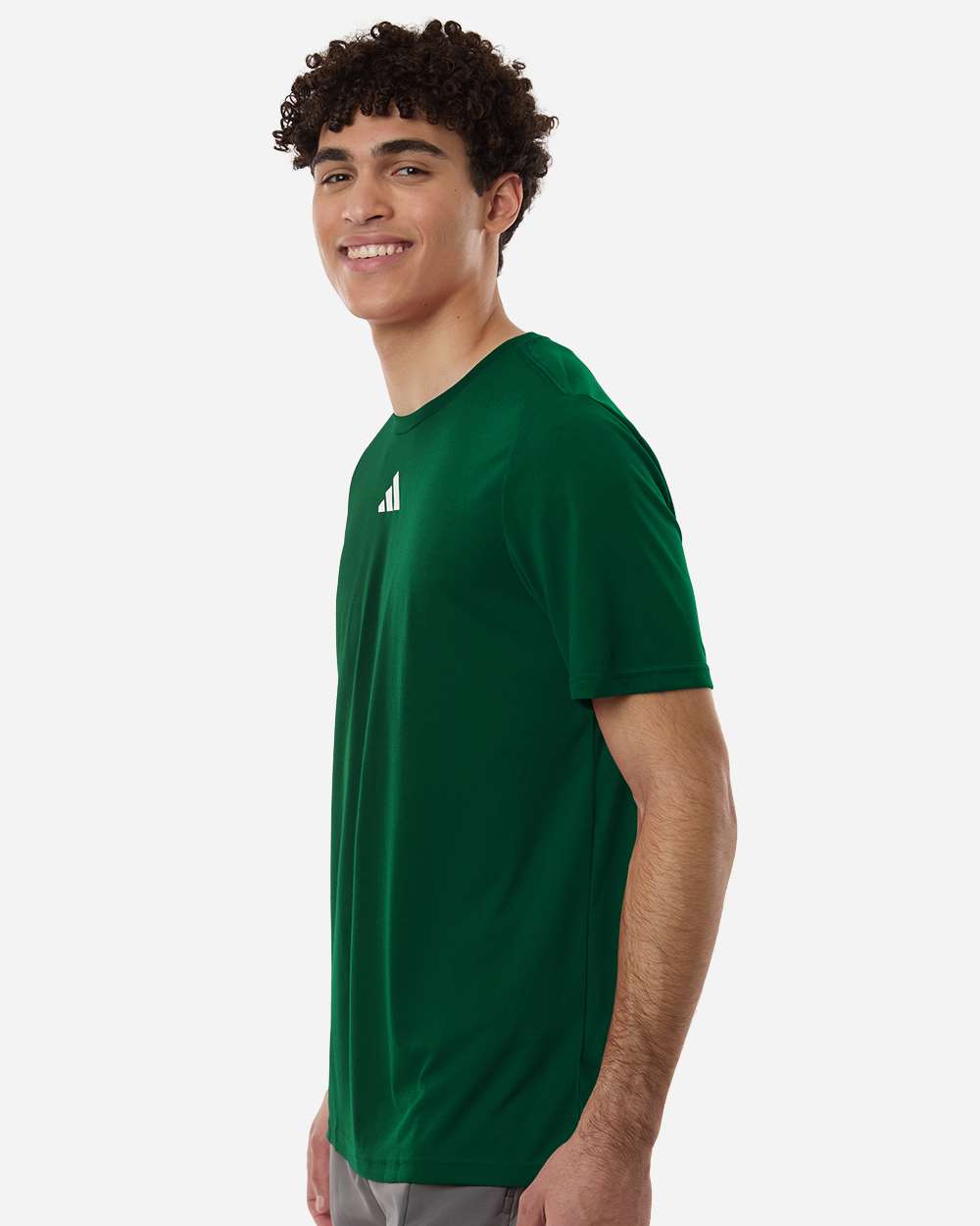 Adidas At101 Men’s Pregame T-shirt - Dark Green White