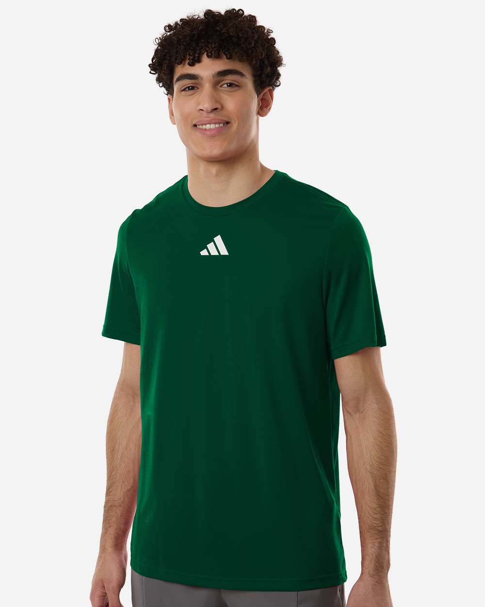 Adidas At101 Men’s Pregame T-shirt - Dark Green White