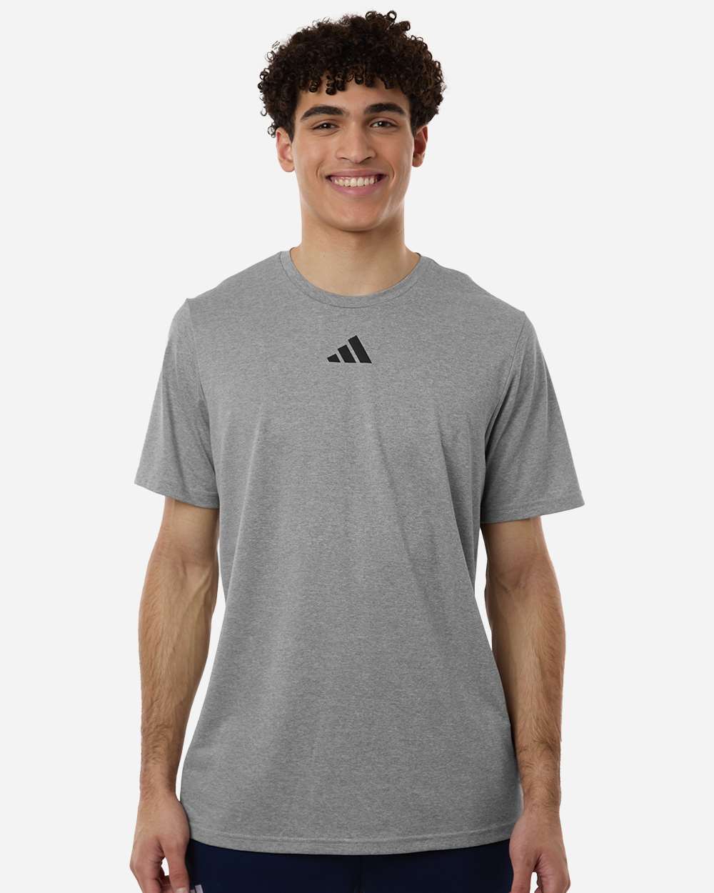 Adidas At101 Men’s Pregame T-shirt - Medium Grey Heather Black