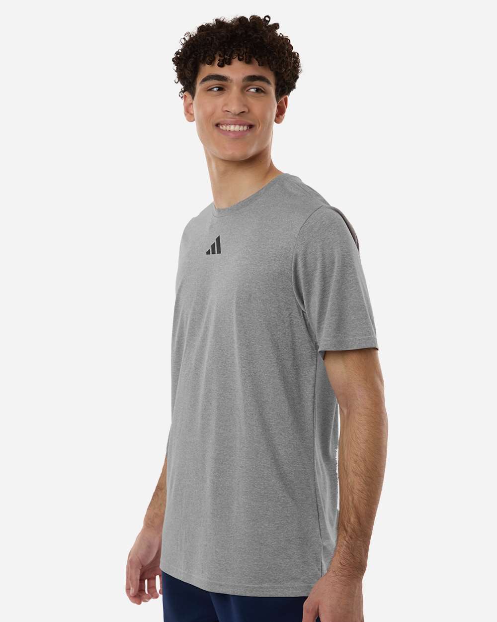 Adidas At101 Men’s Pregame T-shirt - Medium Grey Heather Black