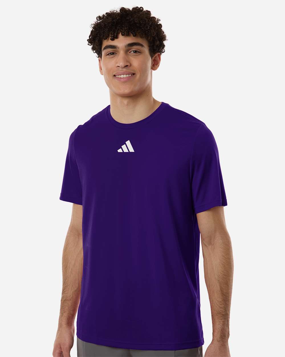Adidas At101 Men’s Pregame T-shirt - Team Collegiate Purple White