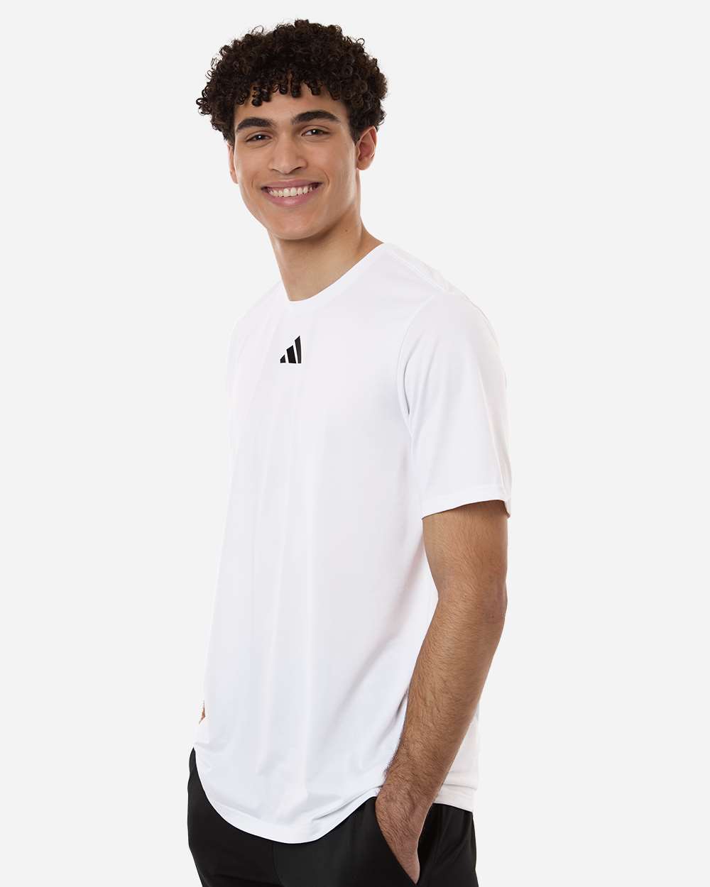 Adidas At101 Men’s Pregame T-shirt - White Black
