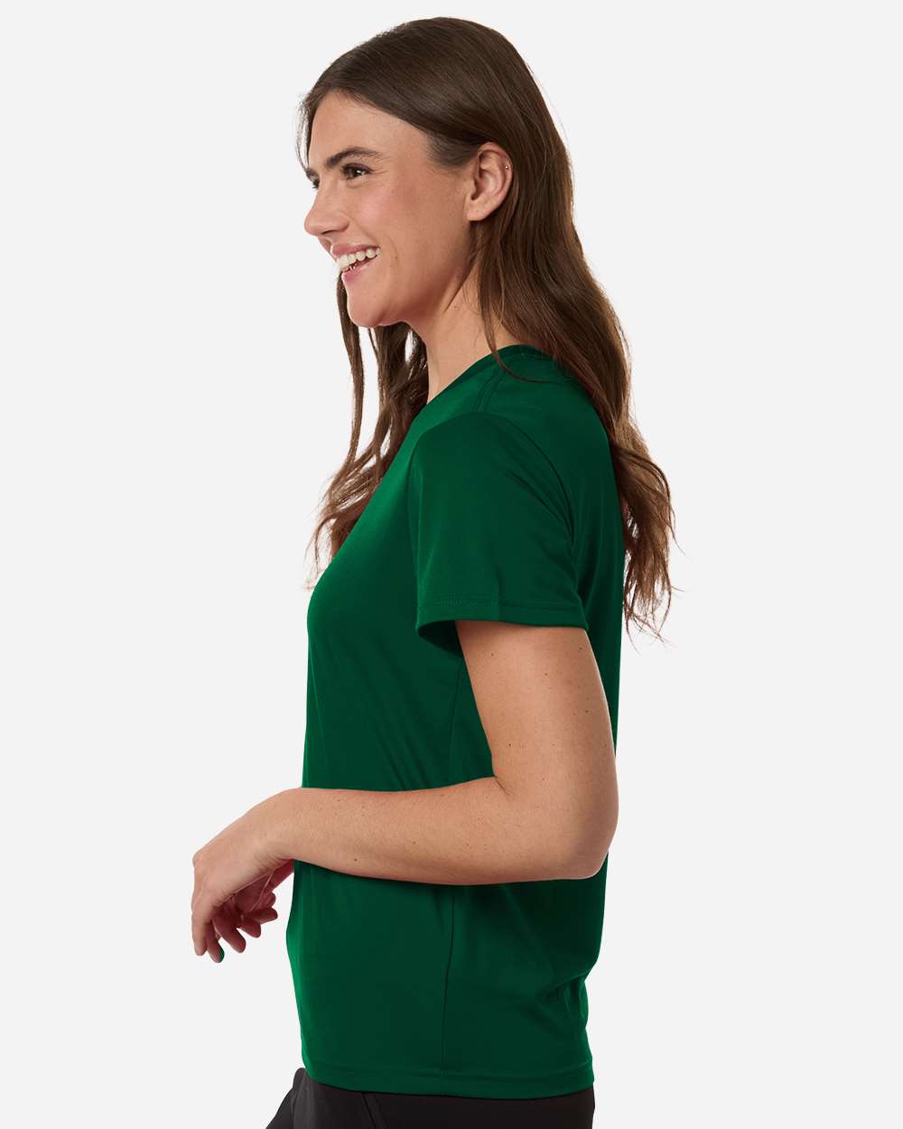 Adidas At102 Women’s Pregame T-shirt - Dark Green White