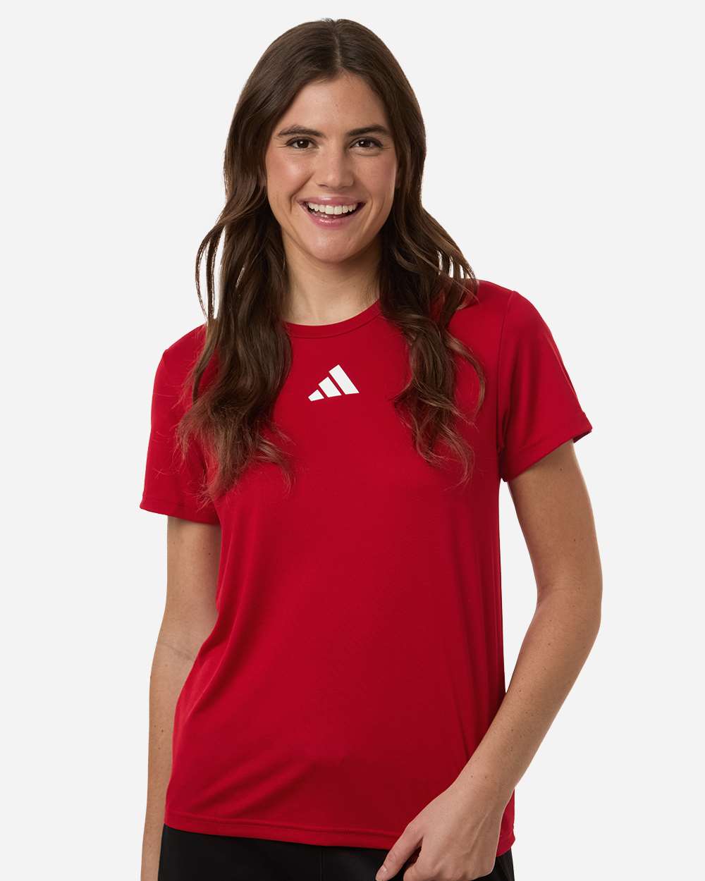 Adidas At102 Women’s Pregame T-shirt - Team Power Red White